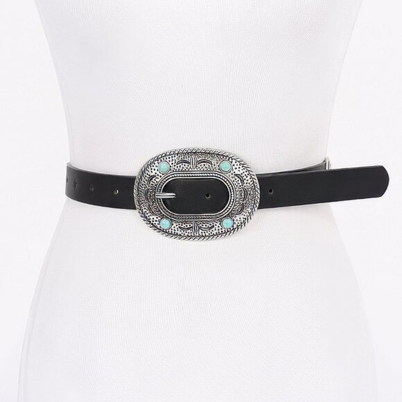 Multi Metal Vintage Pu Belt main image 5